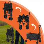 Flexible folding wagon for transport and outdoor adventures