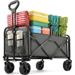 Flexible folding wagon for transport and outdoor adventures