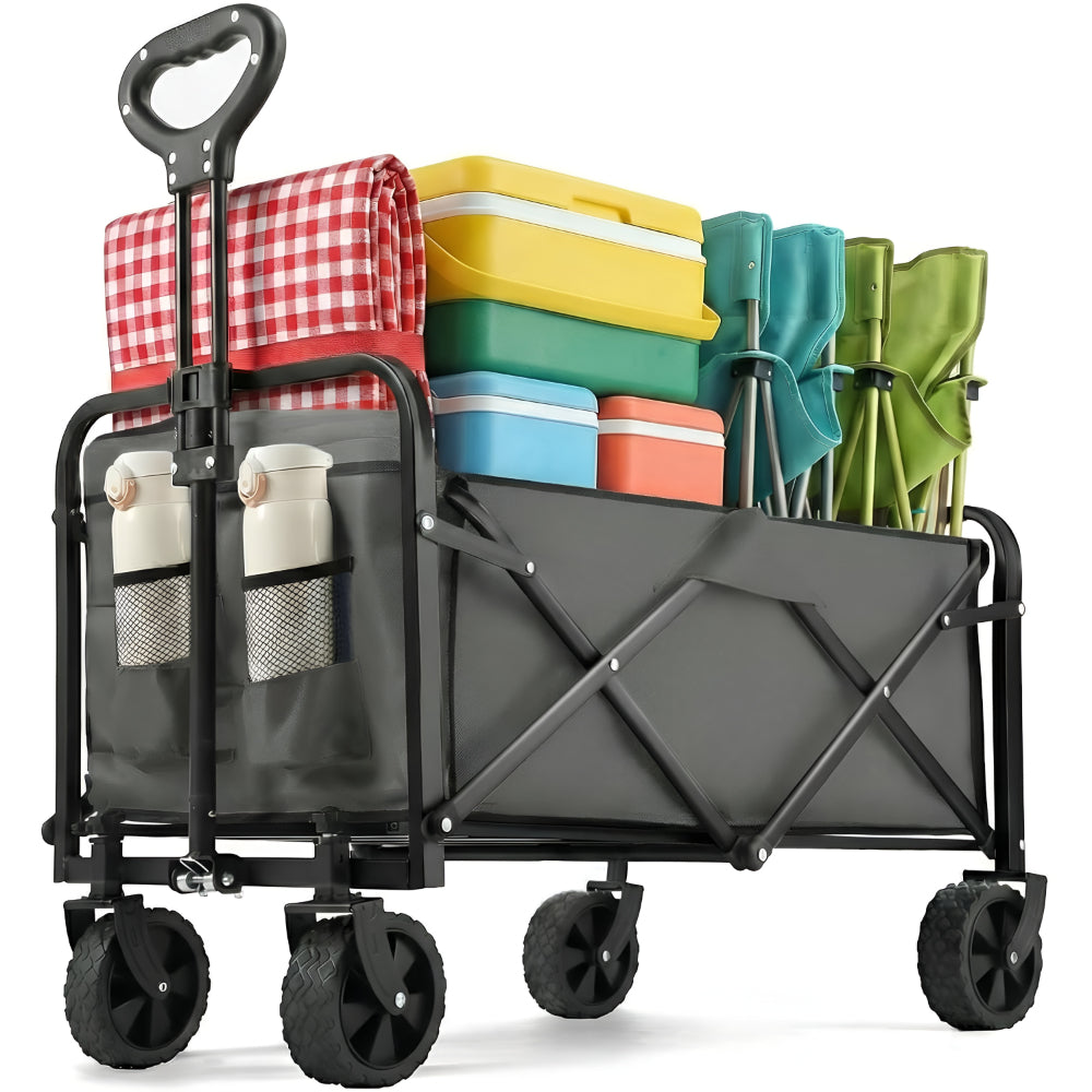 Flexible folding wagon for transport and outdoor adventures