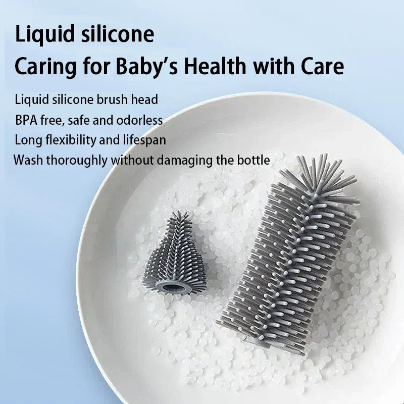 Bottle cleaning set - Ideal for on the go - Bottle brush & cleaner