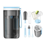 Bottle cleaning set - Ideal for on the go - Bottle brush & cleaner