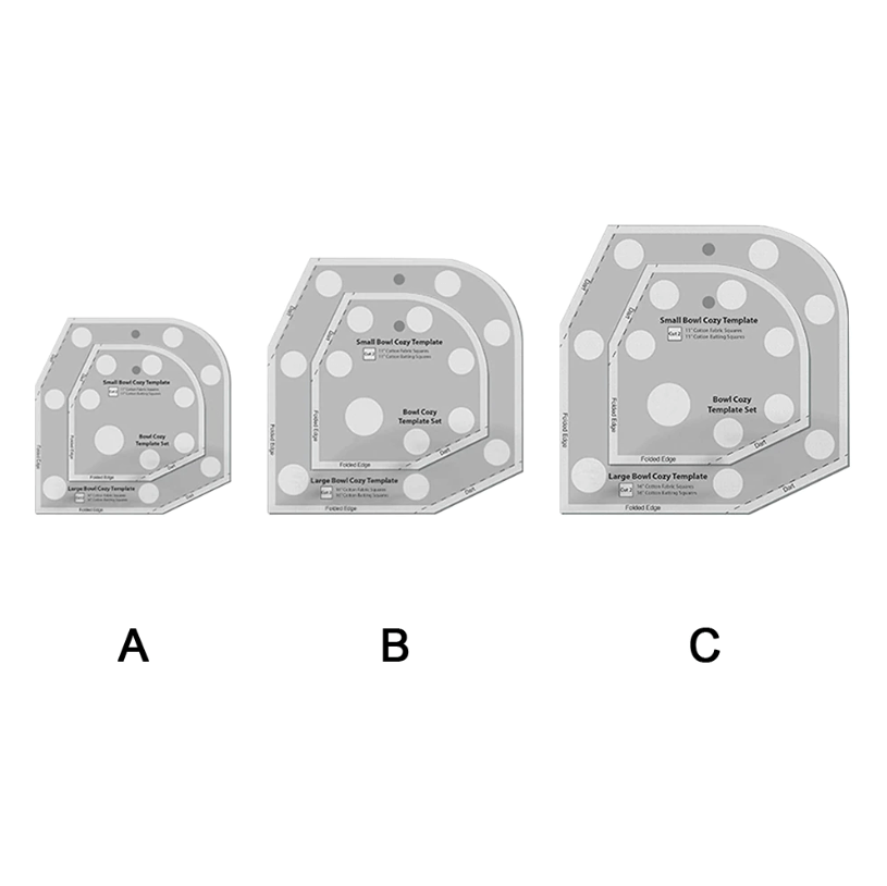 Bowl Cozy Vorlagen-Cutter-Set für kreatives Gestalten