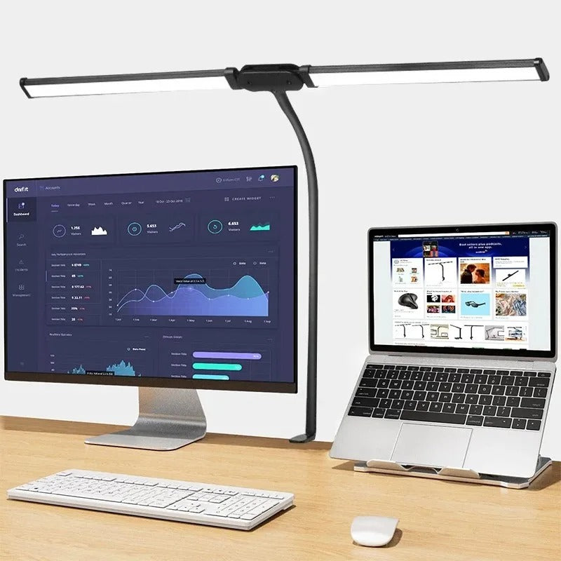 BriLight – Elegant Dual LED Desk Lamp for Modern Lighting