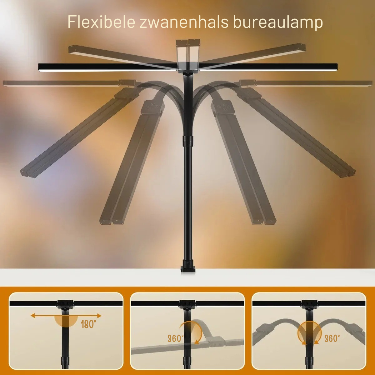 BriLight – Elegant Dual LED Desk Lamp for Modern Lighting