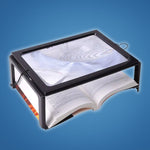 3x LED Magnifying Glass with Illuminated Full Page – Hands-free & Lightweight – Ideal for Seniors and People with Low Vision
