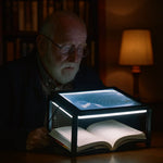 3x LED Magnifying Glass with Illuminated Full Page – Hands-free & Lightweight – Ideal for Seniors and People with Low Vision