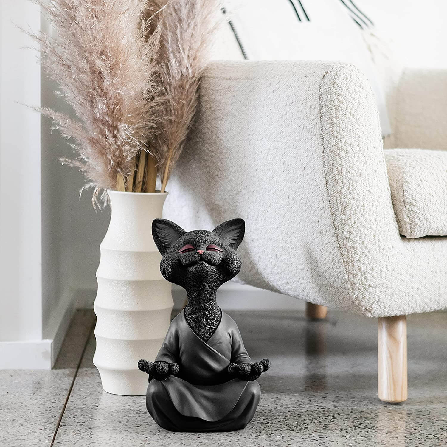 Buddha Cat Statue