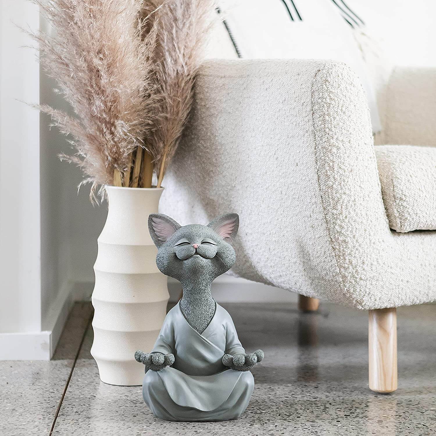 Buddha Cat Statue