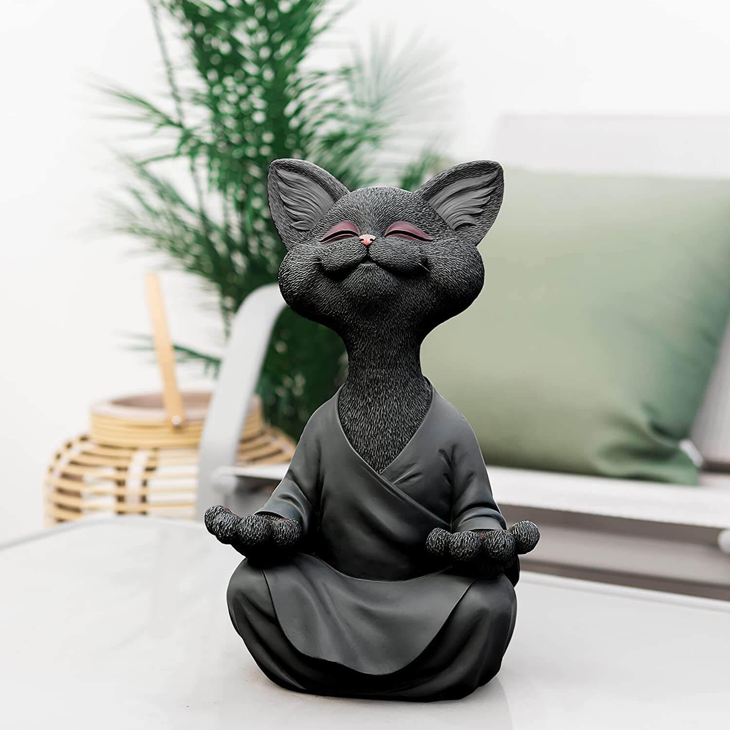 Buddha Cat Statue
