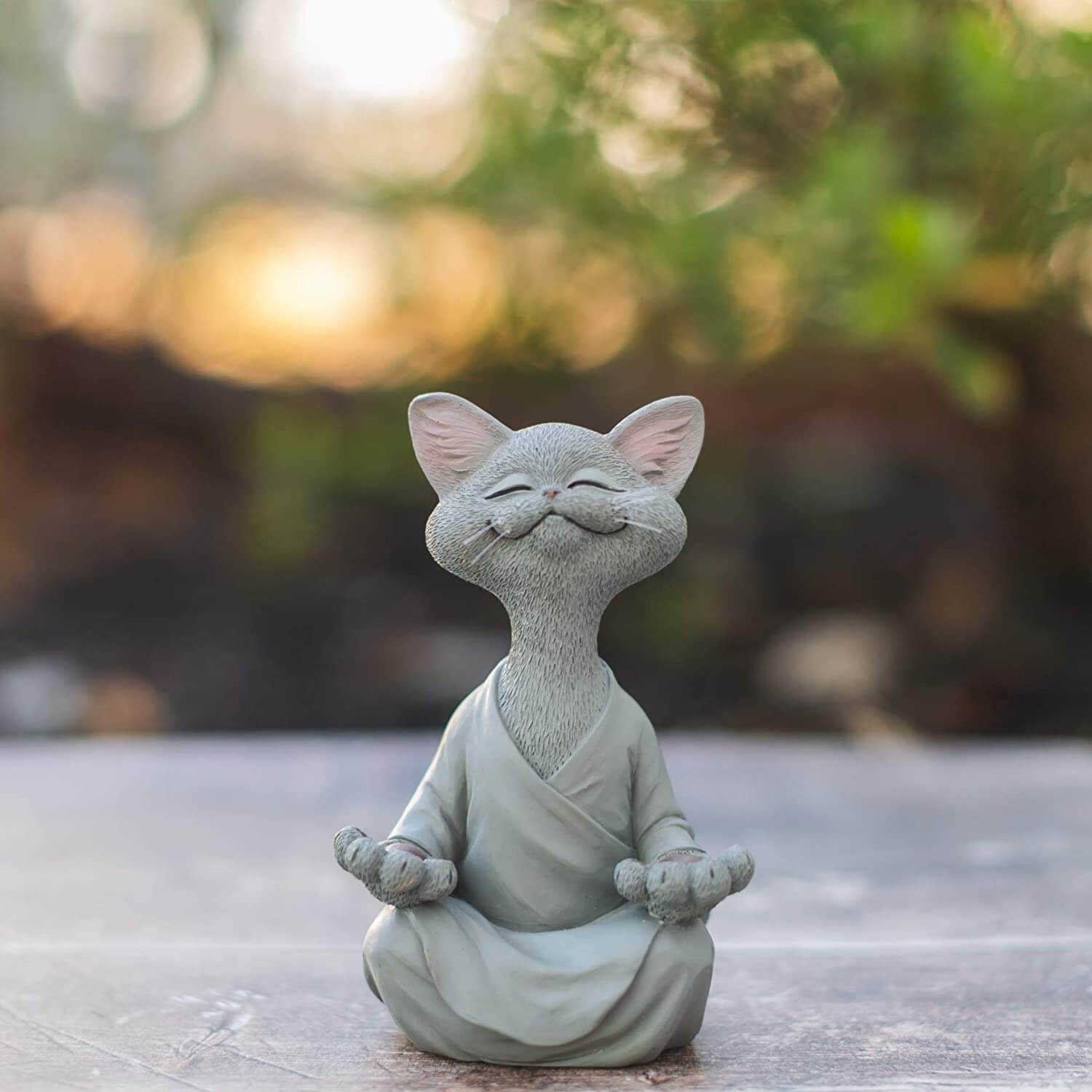 Buddha Cat Statue
