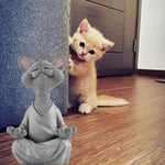 Buddha Cat Statue