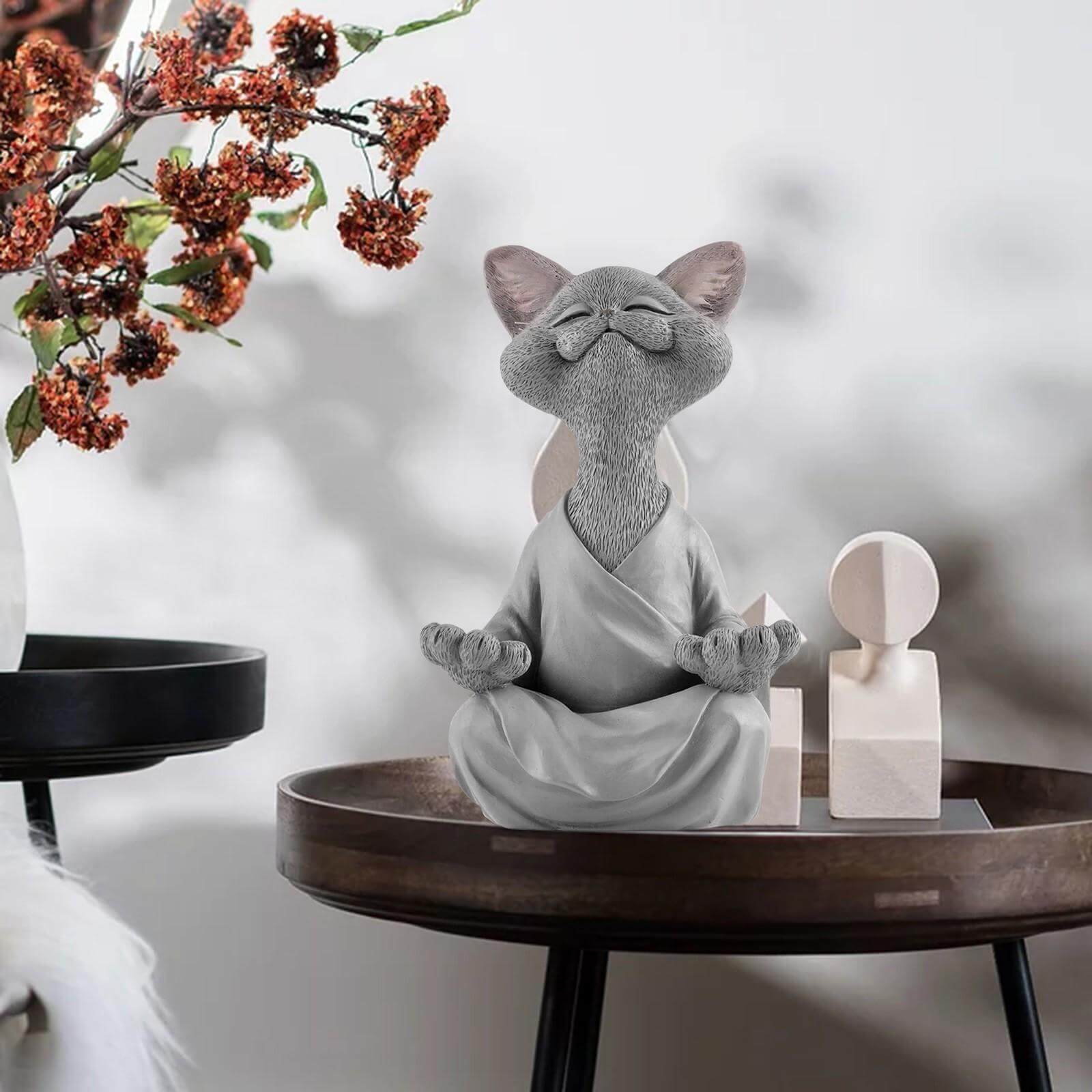 Buddha Cat Statue