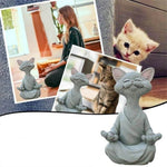 Buddha Cat Statue