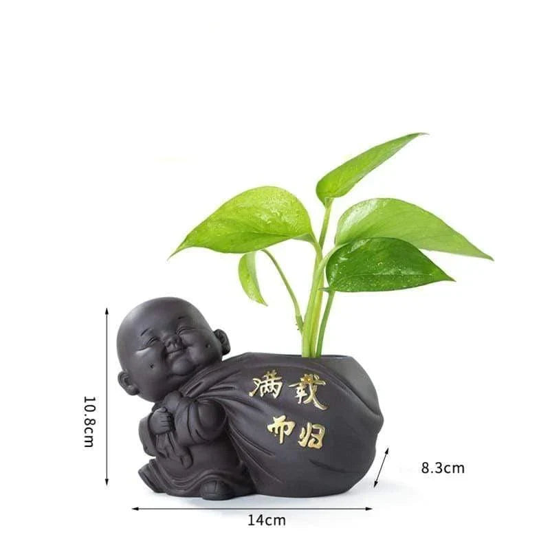 Buddha Planter with Outer Pot Voltyx