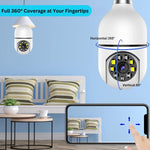 Smart 360° Security Camera with HD 1080P and Light Source
