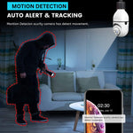 Smart 360° Security Camera with HD 1080P and Light Source