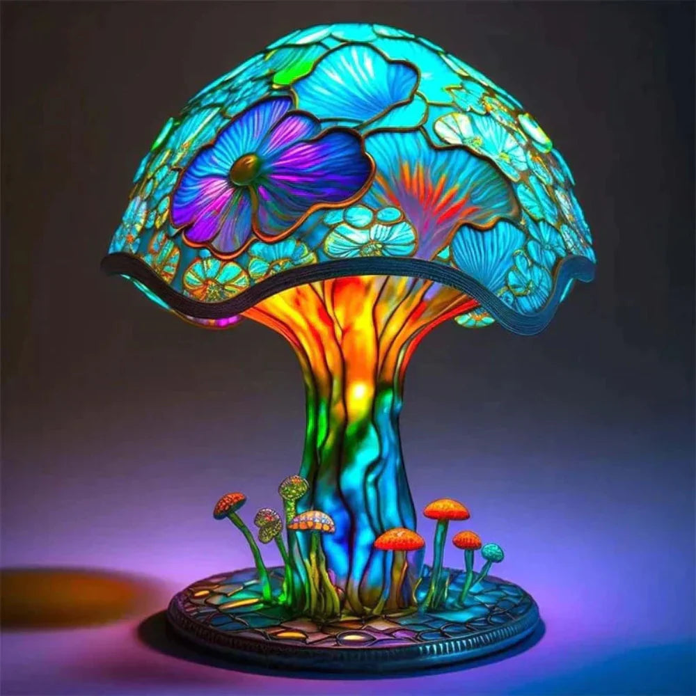 Imaginative Art Glass Table Lamp for Atmospheric Accents