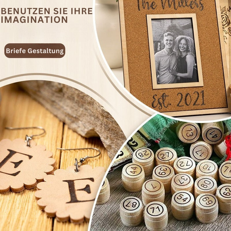 BurnCraft - Kreatives Holzbrand- und Schnitzset