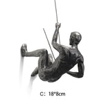 Climbing Figures Wall Decoration – Inspiring Wall Art Made of Resin and Iron