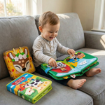 Learning book set of 3 parts for Montessori play and stories