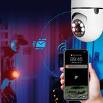 Security Camera with 360° Surround View and HD Night Vision