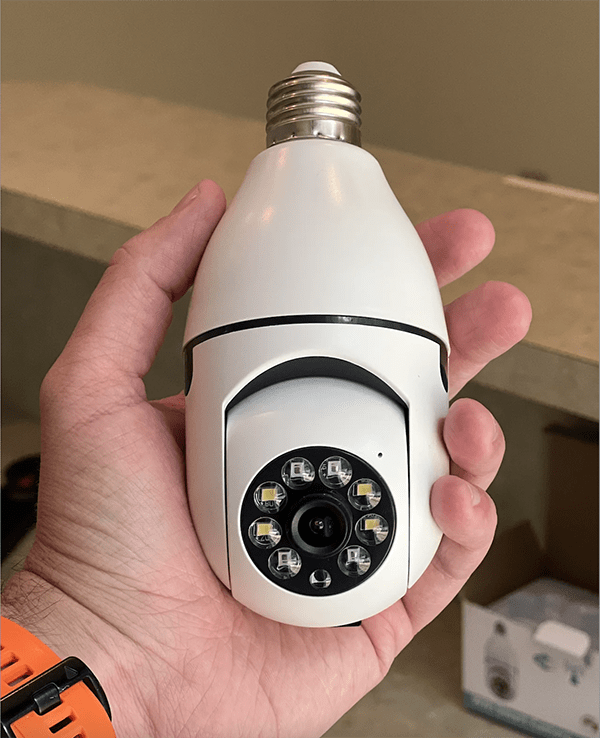 Security Camera with 360° Surround View and HD Night Vision