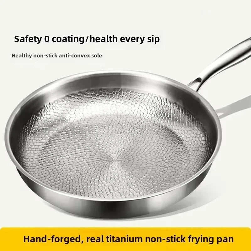 Elegant Non-Stick Frying Pan with Titanium Coating for Induction