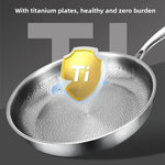 Elegant Non-Stick Frying Pan with Titanium Coating for Induction