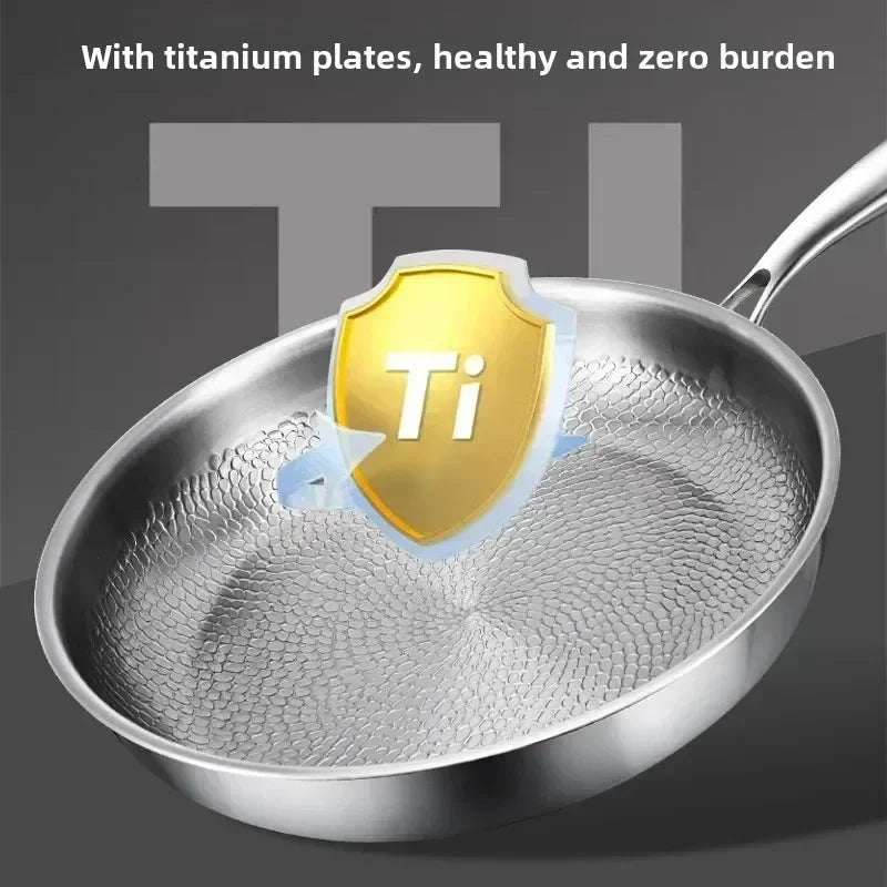 Elegant Non-Stick Frying Pan with Titanium Coating for Induction
