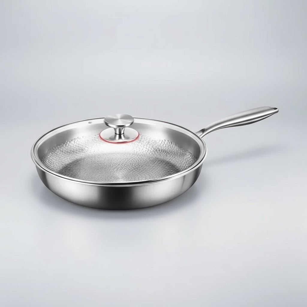 Elegant Non-Stick Frying Pan with Titanium Coating for Induction