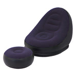 Inflatable Lounge Chair with Footrest – Indoor & Outdoor Relaxation