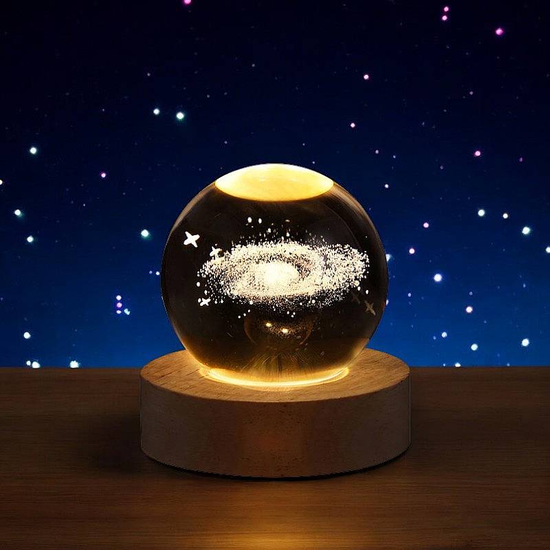 3D Crystal Ball Lamp with Light