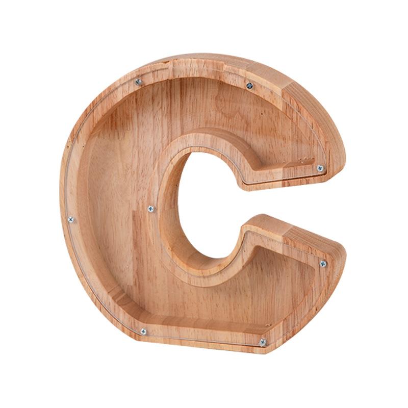 26-letter piggy bank from English