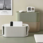 Cable organizer for cables, adapters, and power strips