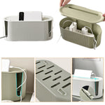 Cable organizer for cables, adapters, and power strips