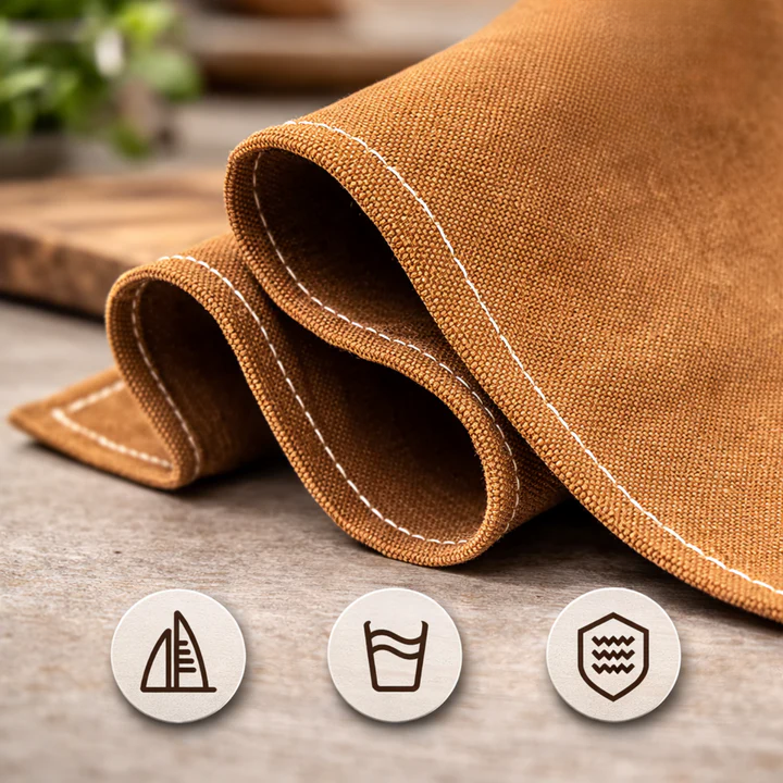 Praktische Arbeits-Schürze mit Kreuzgurten und Taschen