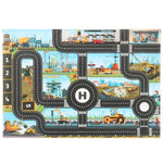 Automobilabenteuer - Zauberhafte Stadt Spielmatte - Spielmatte für Autos