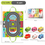 Auto-Spielmatte - Cartoon Abenteuer - Kreatives Spielen