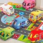 Auto-Spielmatte - Cartoon Abenteuer - Kreatives Spielen