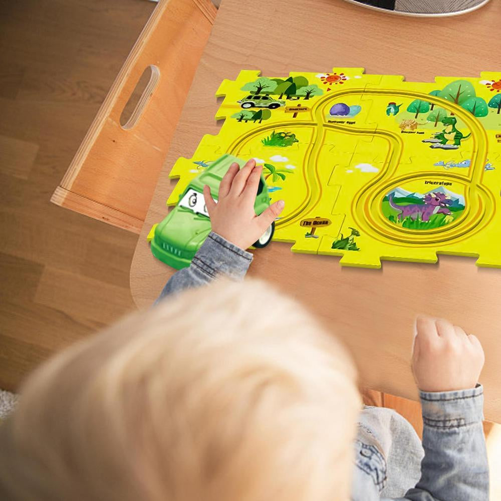 Autobahn-Set - Bauen und Spielen - Spielzeugzug