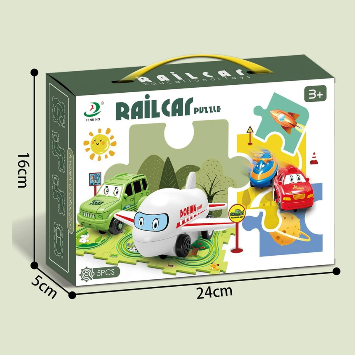 Autobahn-Set - Bauen und Spielen - Spielzeugzug