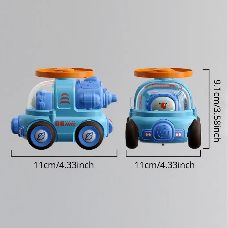 Toy car with fast rotor action