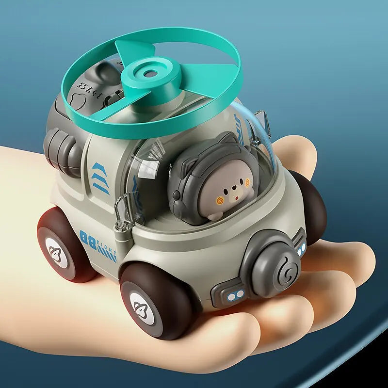 Toy car with fast rotor action