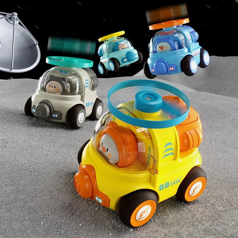 Toy car with fast rotor action