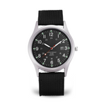 Elegant military-style wristwatch