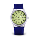 Elegant military-style wristwatch