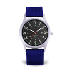 Elegant military-style wristwatch