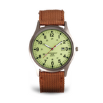 Elegant military-style wristwatch