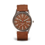 Elegant military-style wristwatch