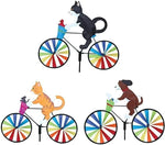 Katzenfahrrad Windspiel für den Garten